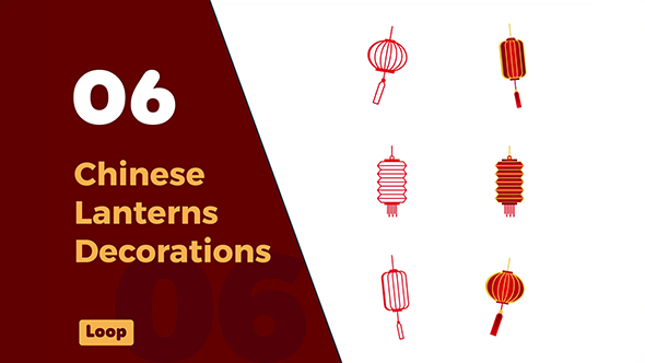 Chinese Lanterns Animations | Festive Lantern Light Effects