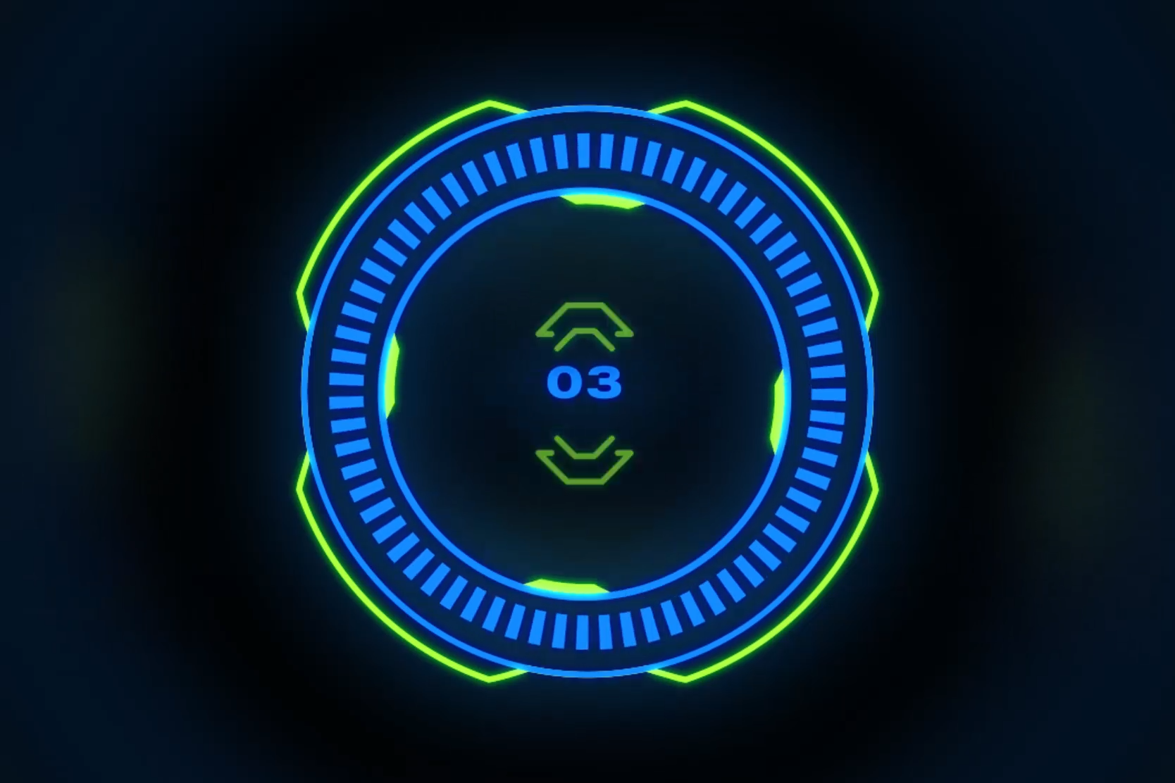 HUD Futuristic Counting and Loading Animations | Sci-Fi UI Elements
