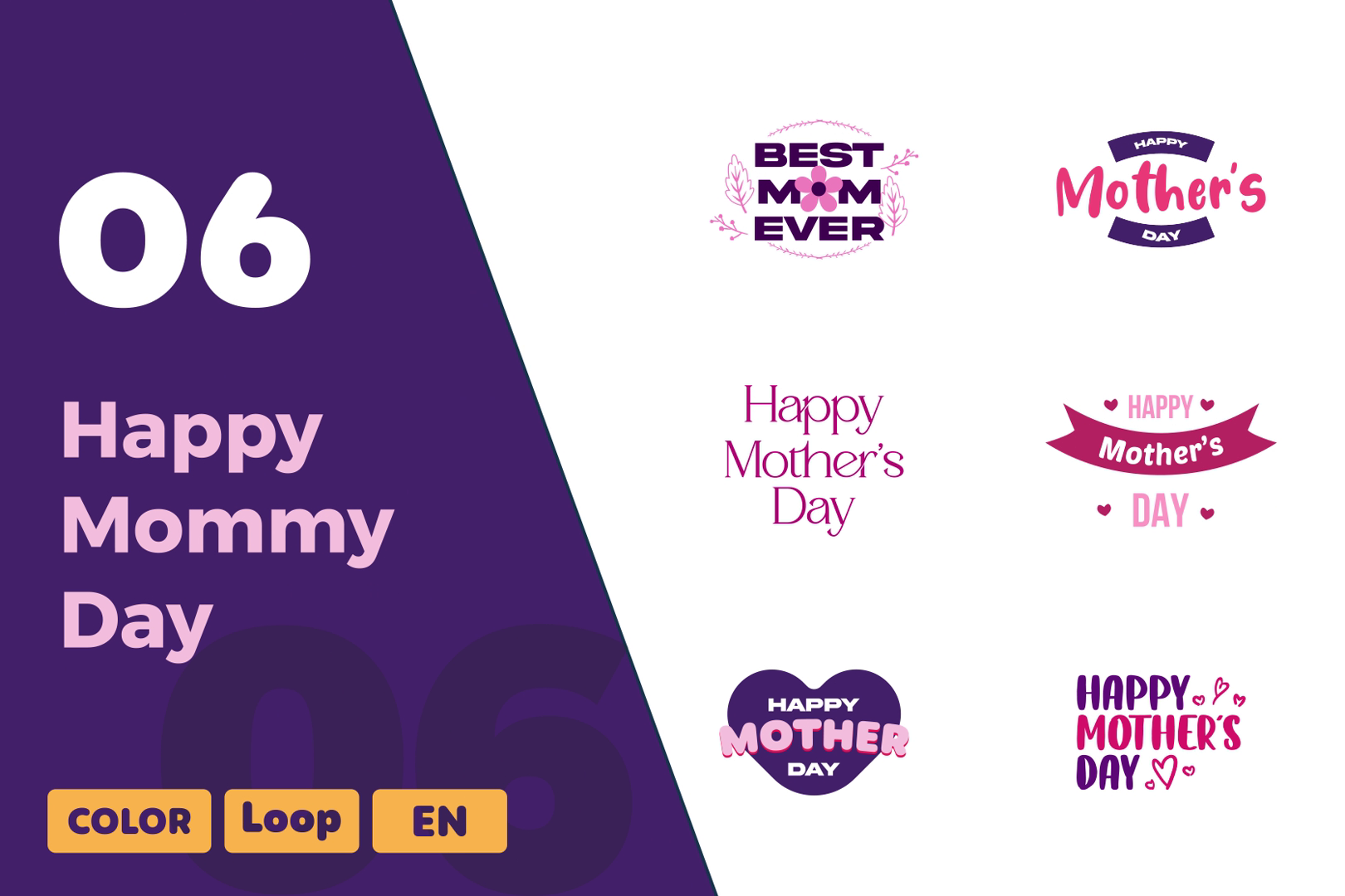 Mother’s Day Titles Animations | Warm & Heartfelt Text Effects