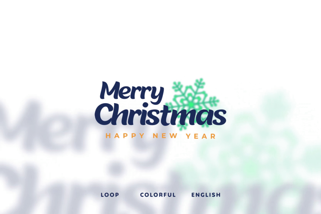 Merry Christmas and Happy New Year Animations | Festive Holiday Greetings