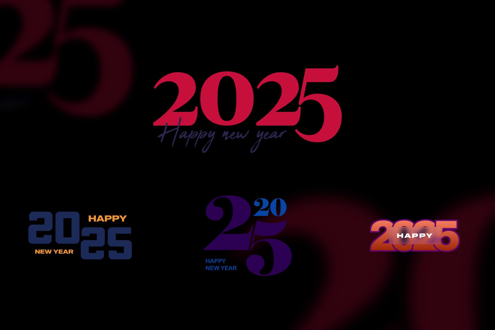2025 New Year Titles and Animations | Festive & Modern