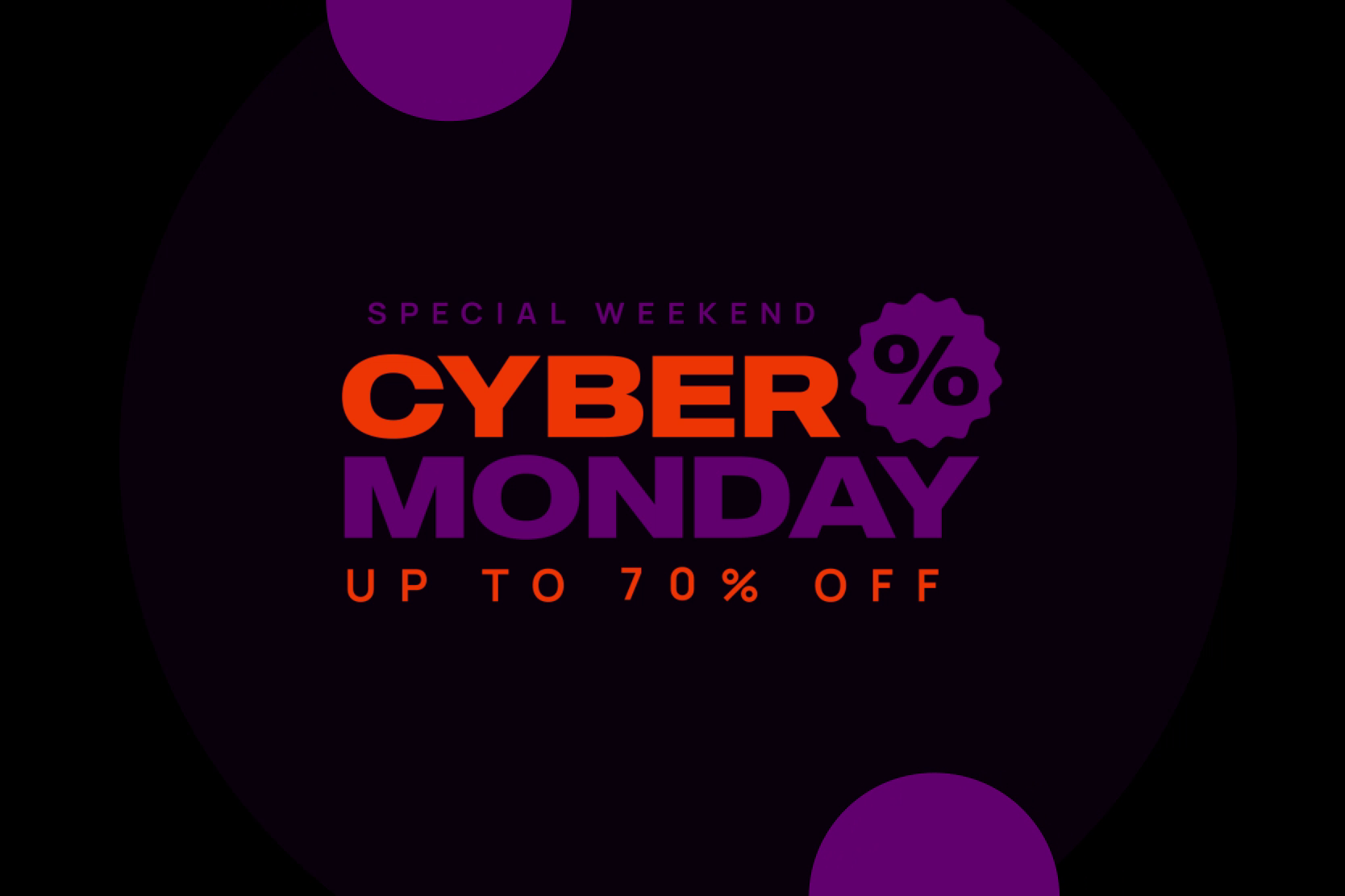 Cyber Monday Sale Animations | High-Tech Promotional Banners