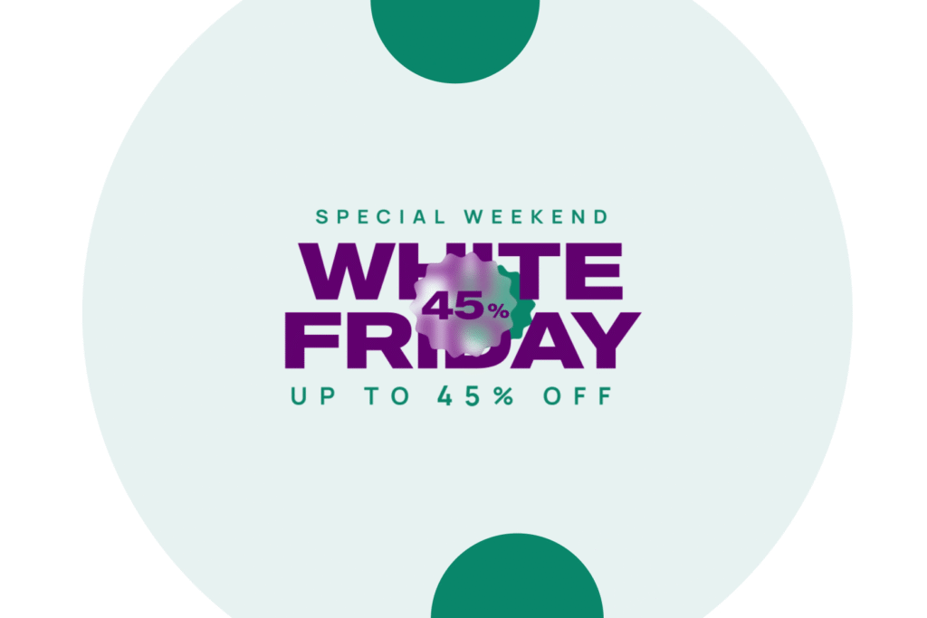 Special Weekend White Friday Discount Animation | Glassmorphism Style Banner