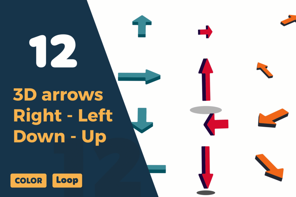 3D Arrow Animations | Dynamic Directional Motion Graphics