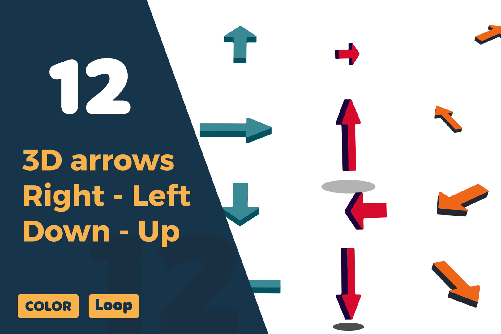 3D Arrow Animations | Dynamic Directional Motion Graphics