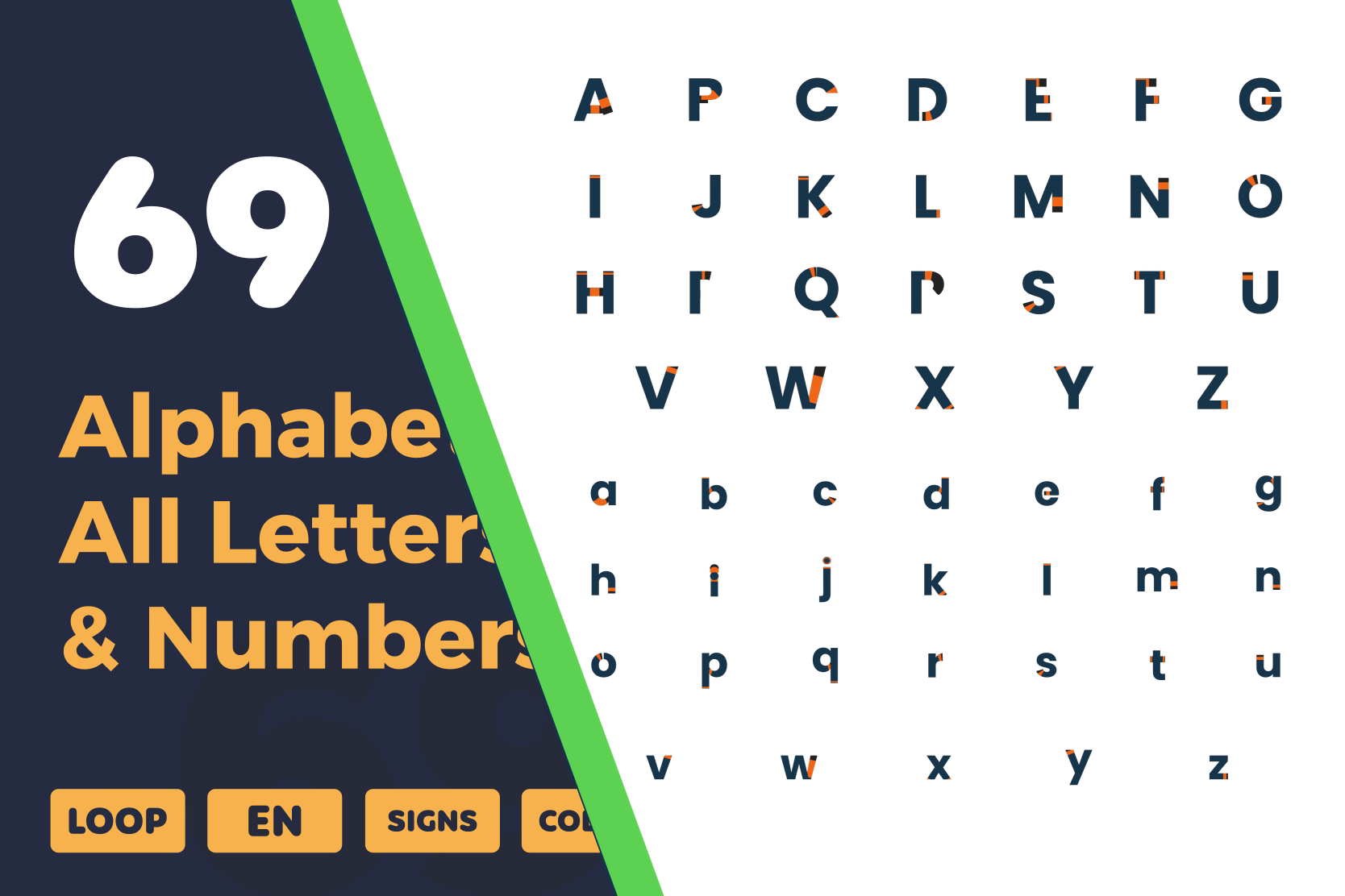 All Alphabet Text Animations | Dynamic Letter Motion Graphics