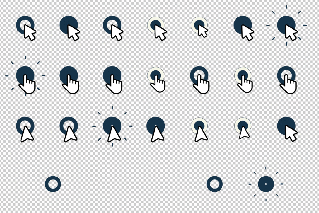 Mouse Click Cursor Animations | Interactive UI Elements