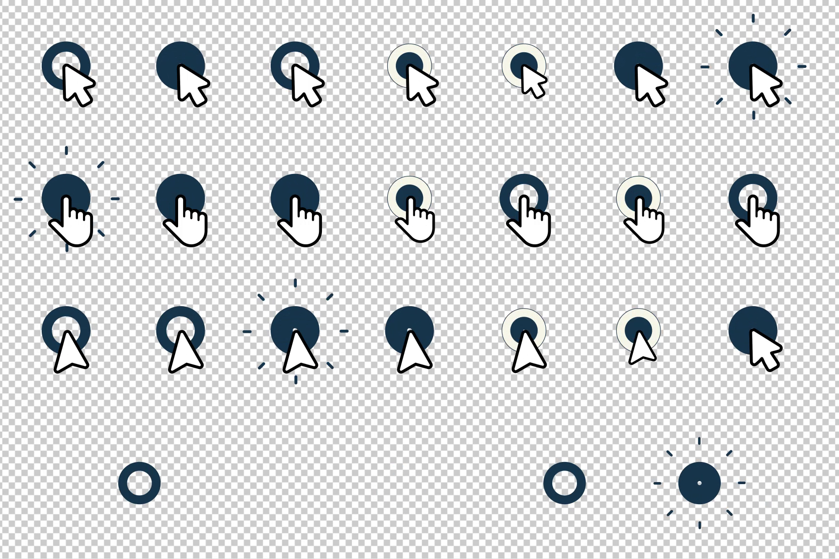Mouse Click Cursor Animations | Interactive UI Elements