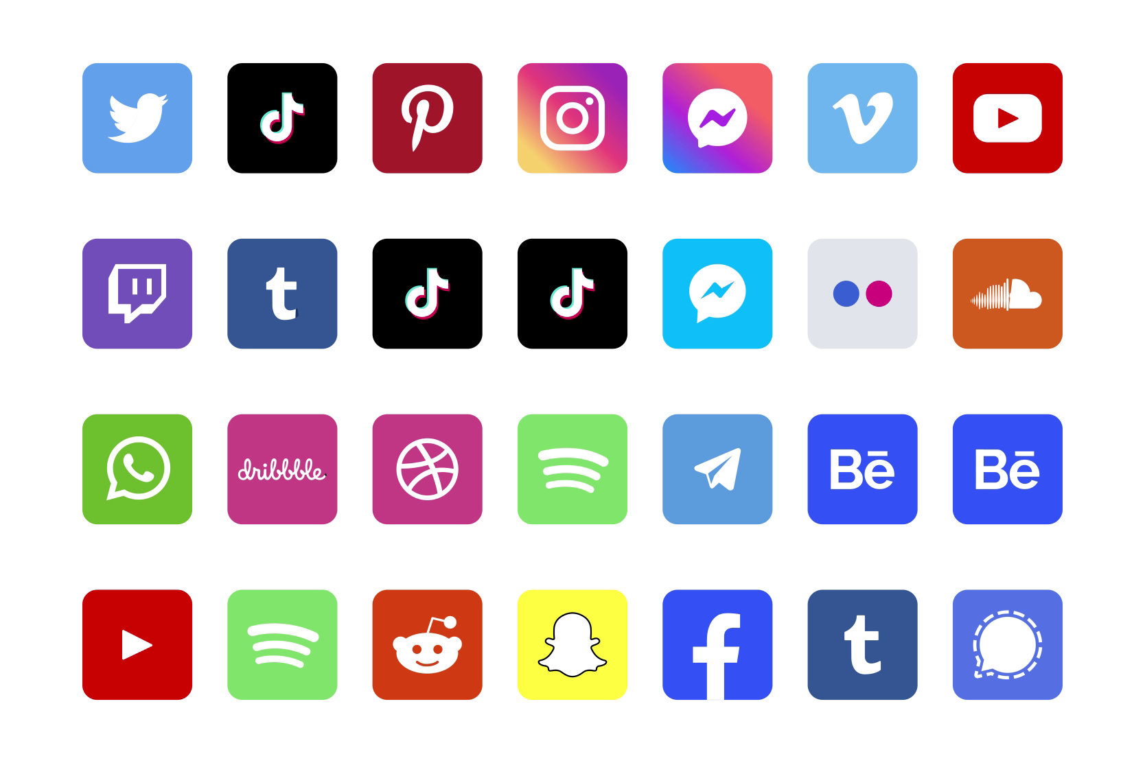 Social Media Logos Animations | Dynamic Brand Icons