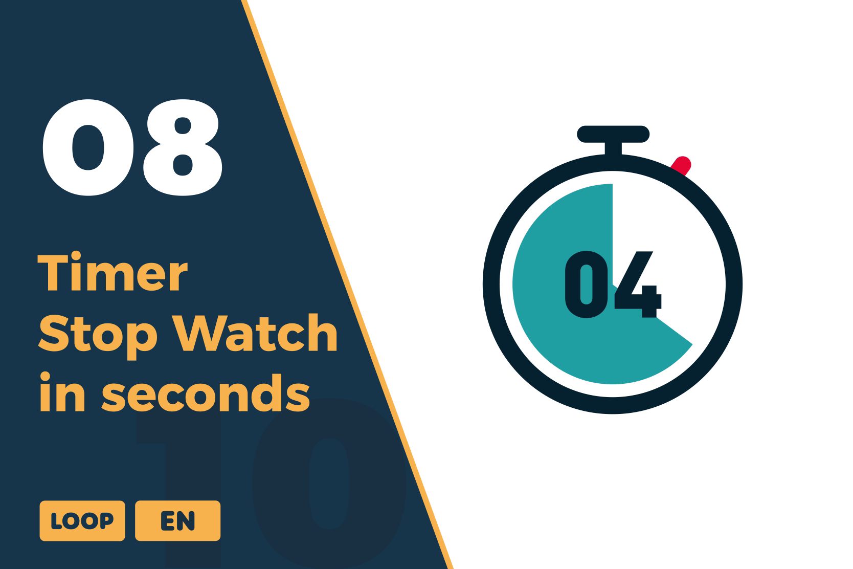 Stopwatch Timer Seconds Animations | Precise Timekeeping Visuals