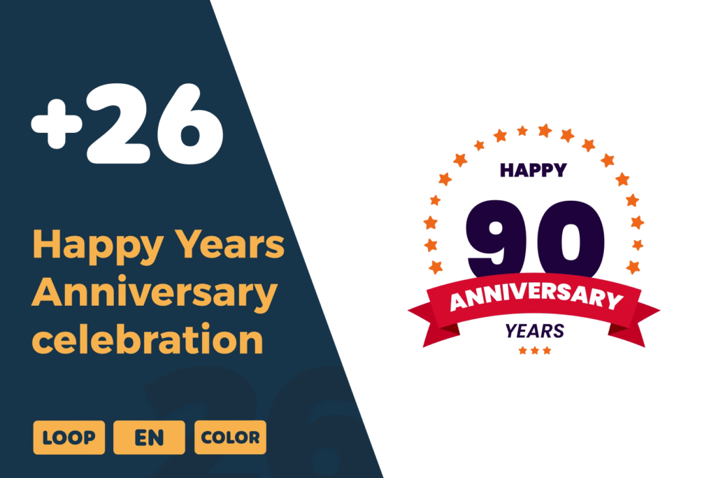 Happy Years Anniversary Celebration | Festive Animated Greetings